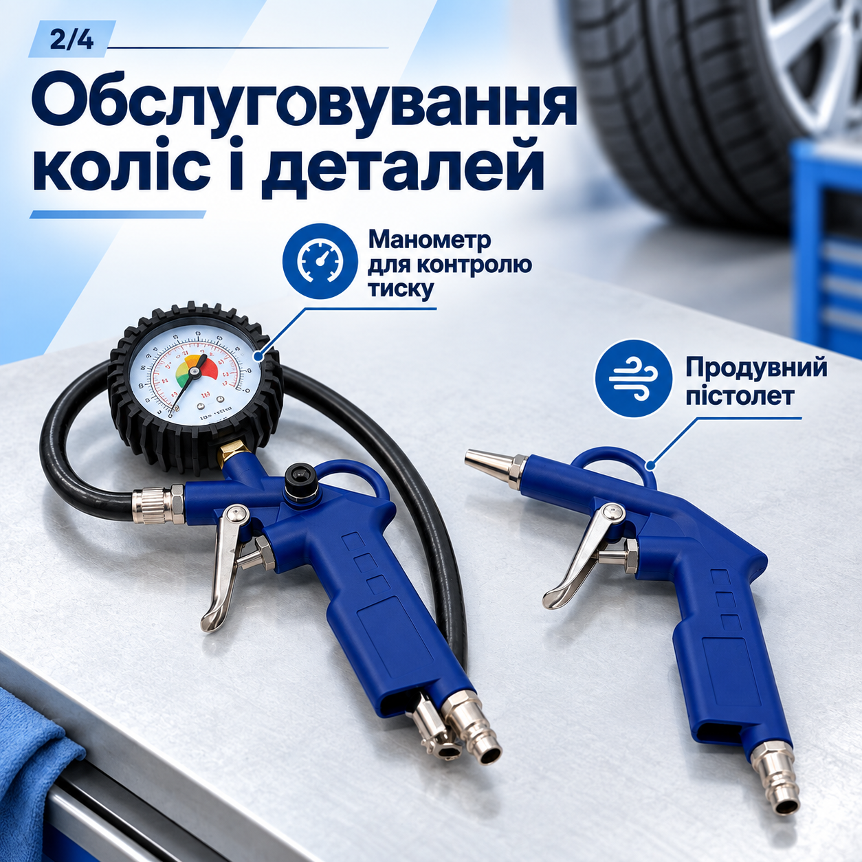 Колеса та очищення деталей