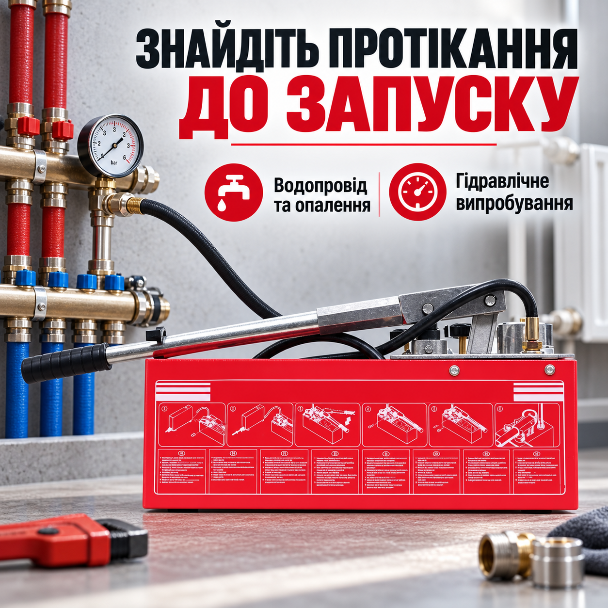 Монтаж водопровода и отопления