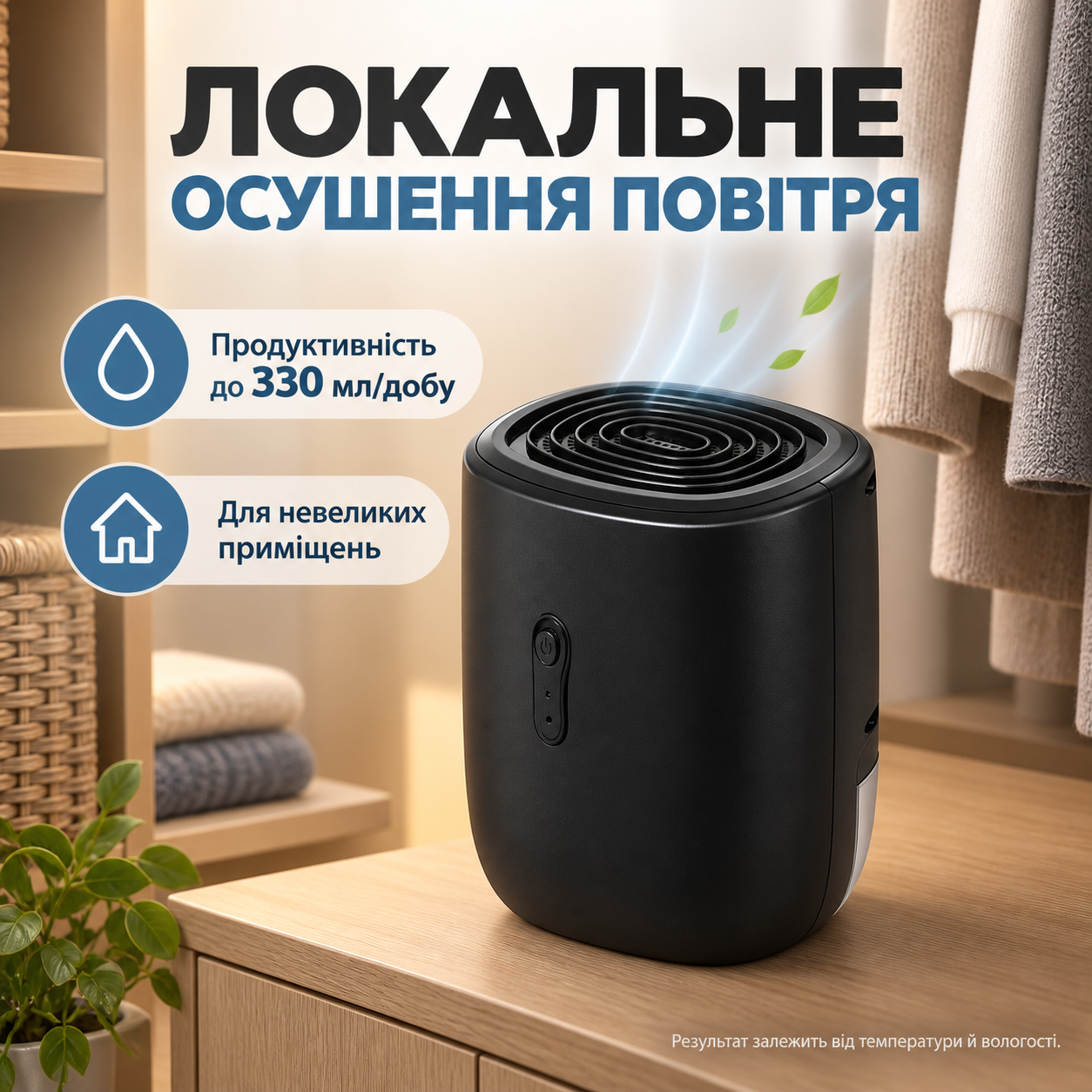 Для небольших помещений
