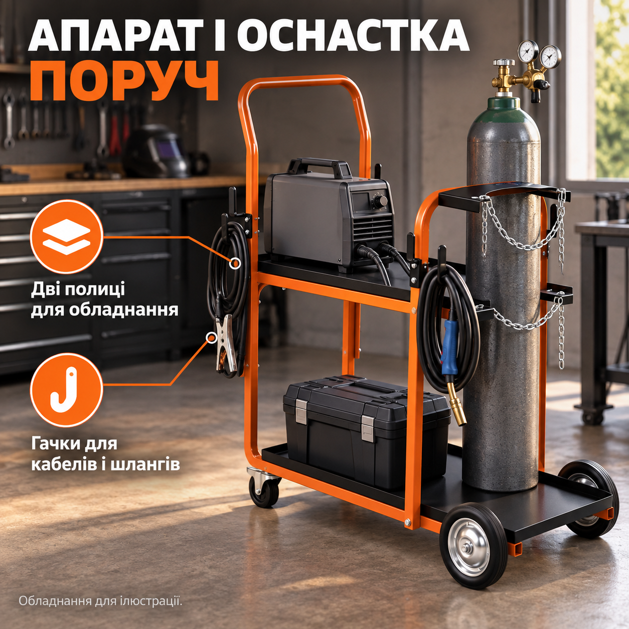 Аппарат и принадлежности рядом