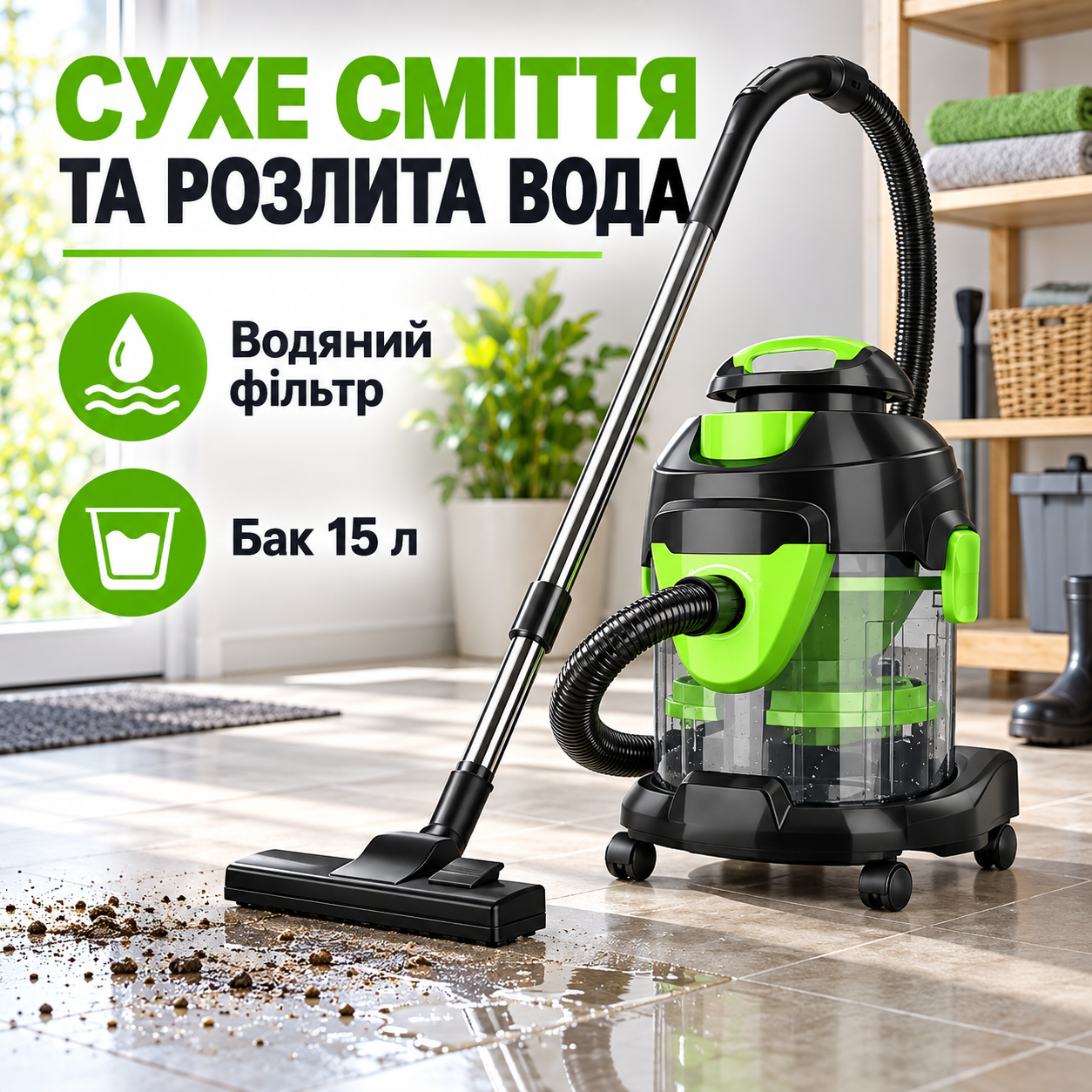 Водяной фильтр и контейнер