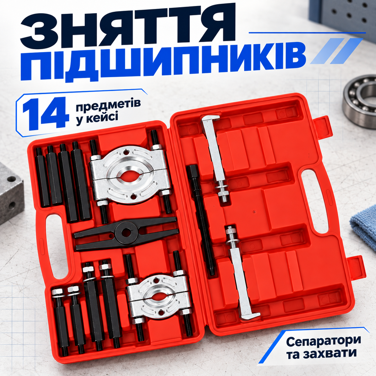 Сепаратори та захвати в одному комплекті