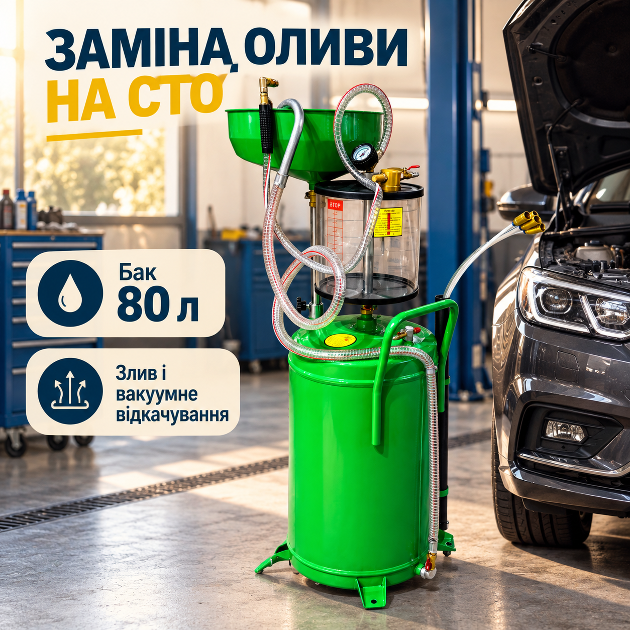 Одна установка для двох способів збору