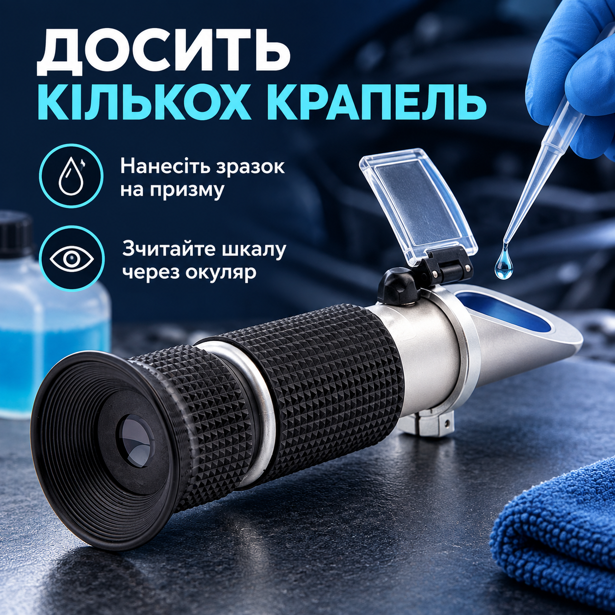 Кілька крапель на призму