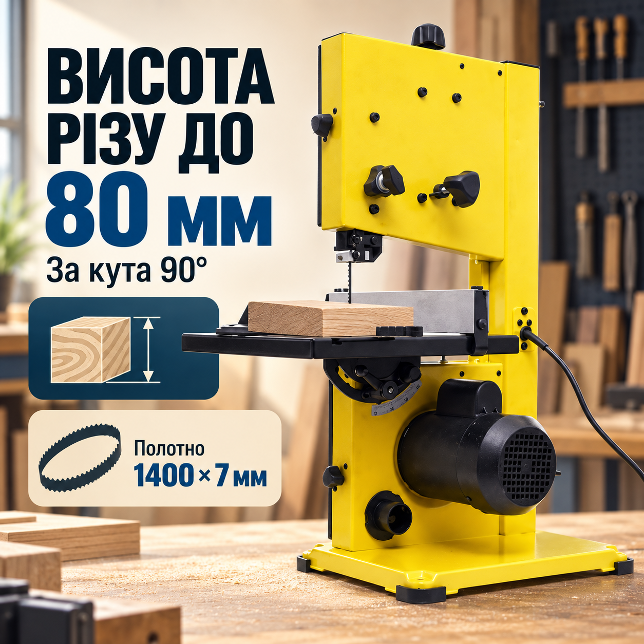 Висота різу до 80 мм