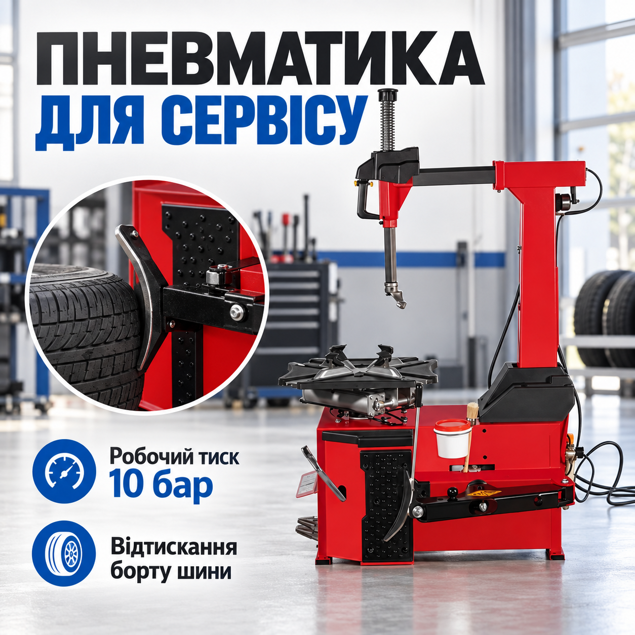 Пневматика й педальне керування
