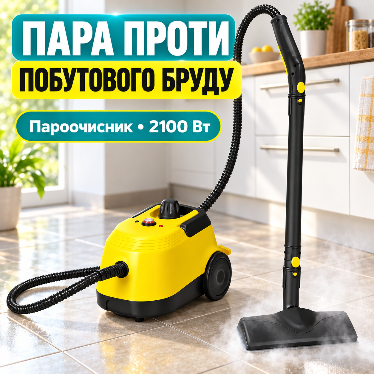 Горячий пар против загрязнений