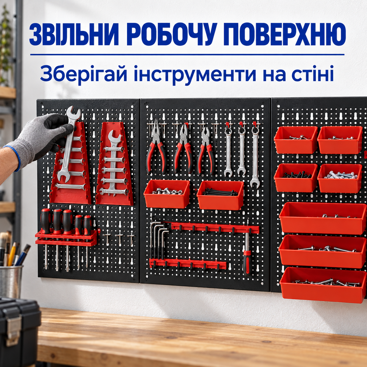 Робоча поверхня залишається вільною